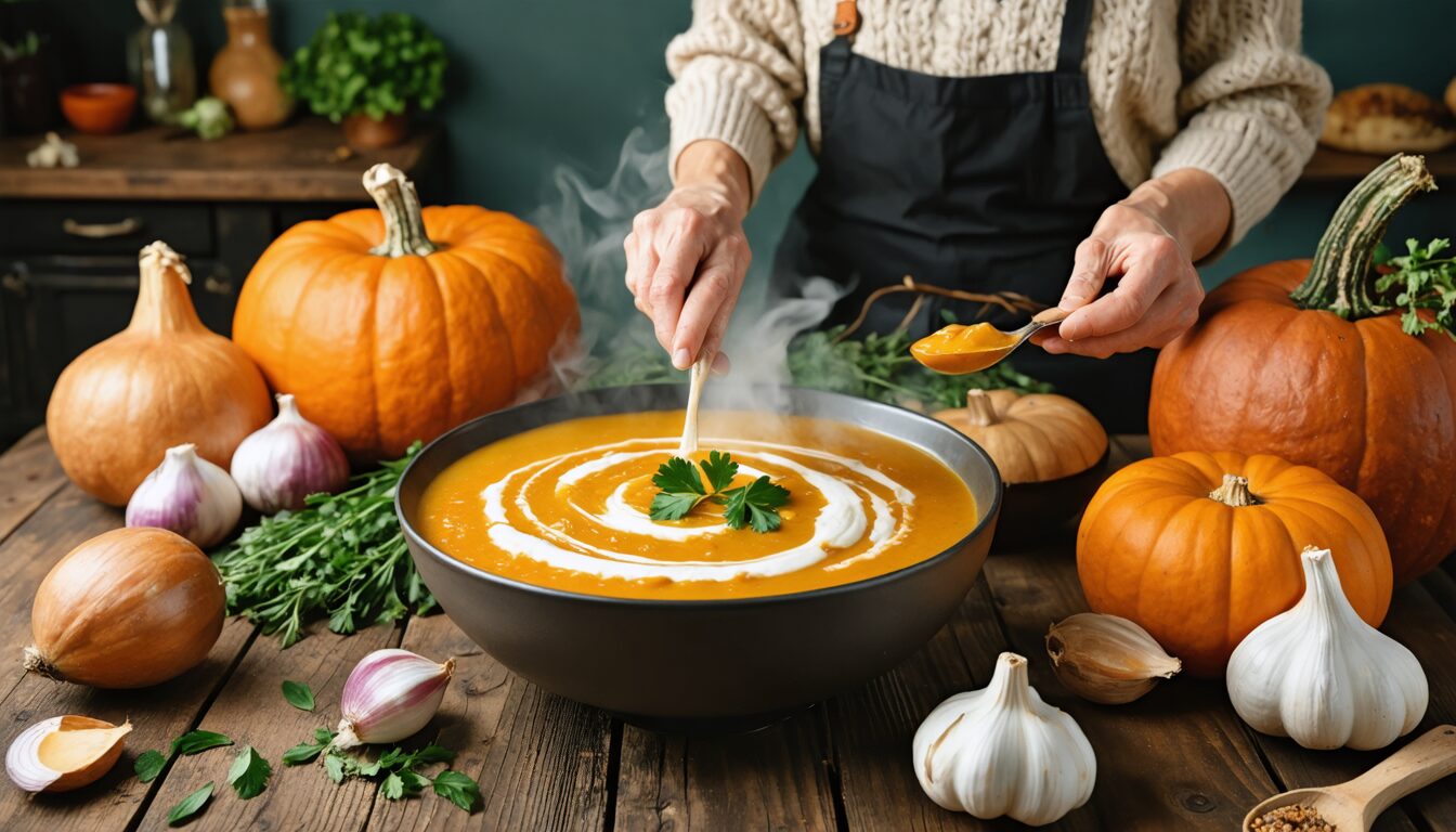 découvrez le secret de grand-mère pour une délicieuse soupe au potiron, une recette traditionnelle réconfortante et pleine de saveurs automnales.