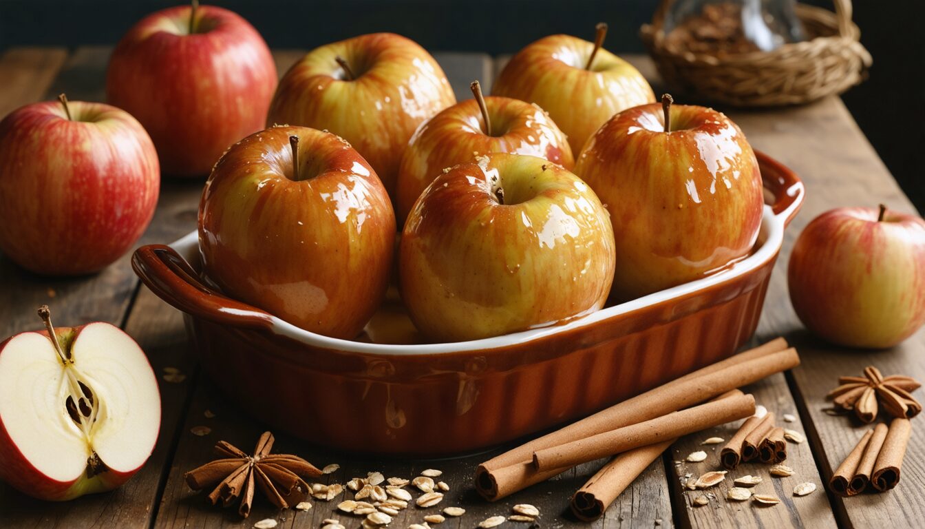 découvrez notre recette facile et saine de pommes au four sans sucre ajouté, pour un dessert délicieux et naturel à savourer en toute simplicité.