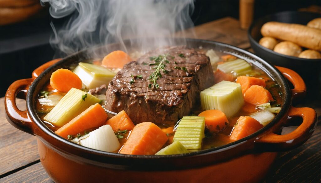 Pot-au-feu classique : recette simple et savoureuse pour une viande fondante