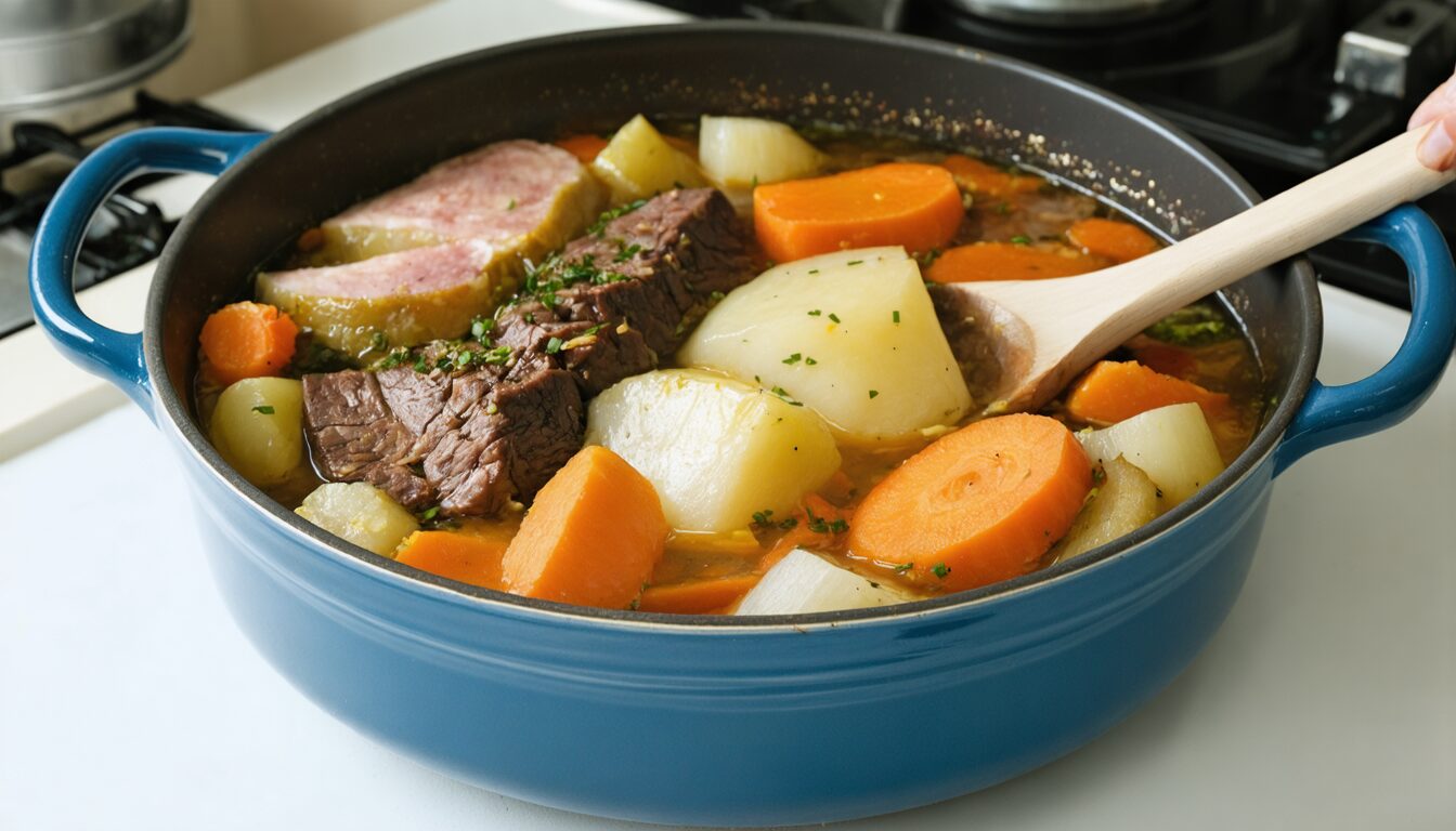 découvrez notre recette classique de pot-au-feu, simple et savoureuse, pour une viande tendre et fondante qui ravira toute la famille.