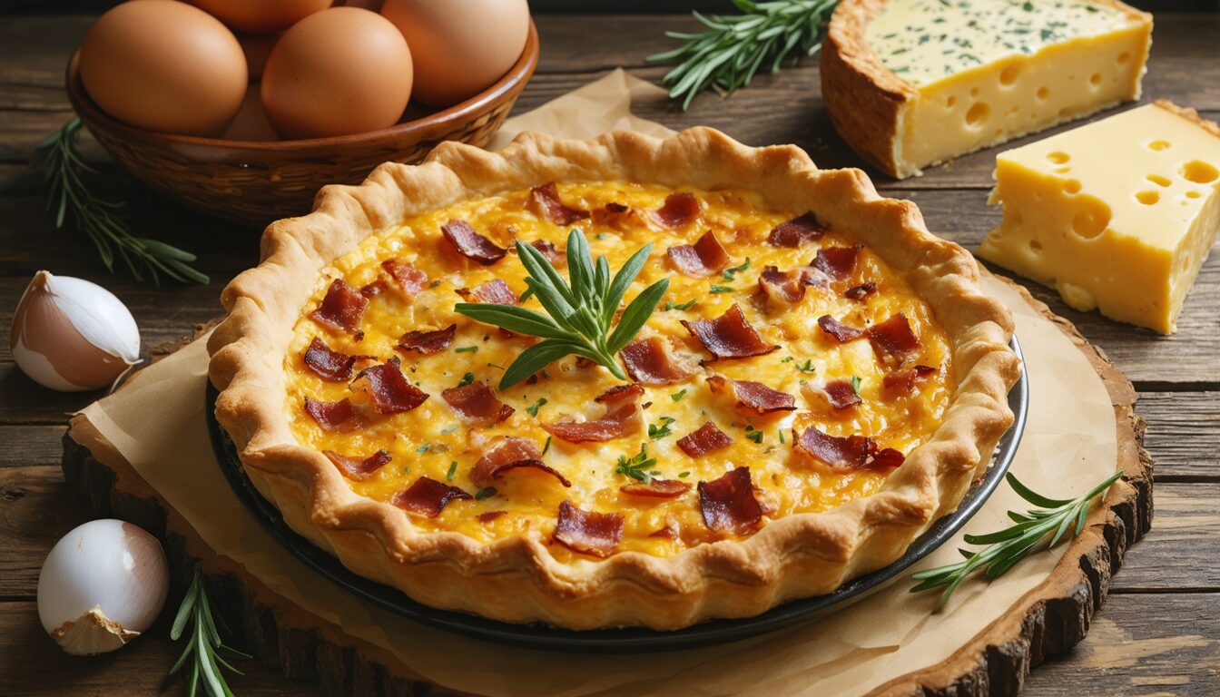 découvrez la recette traditionnelle de la quiche lorraine authentique, facile à préparer et délicieuse à déguster. parfaite pour un repas convivial et gourmand.