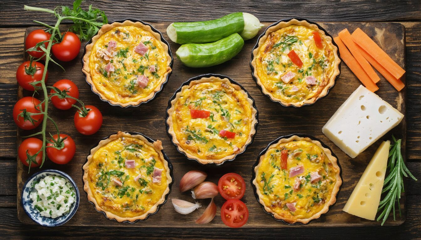 découvrez notre recette express et savoureuse de quiche au thon sans pâte, facile à préparer pour un repas rapide et délicieux.