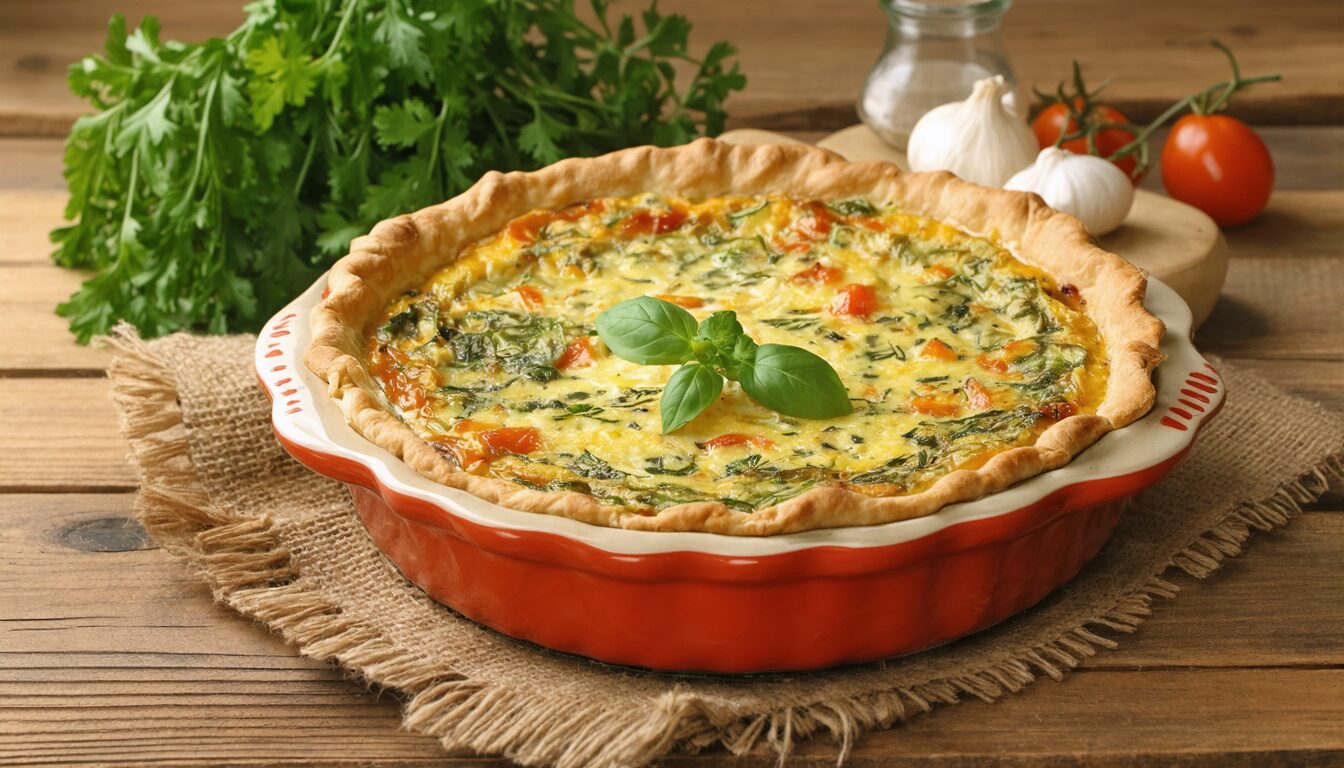 découvrez notre recette facile et délicieuse de quiche aux légumes sans pâte, parfaite pour un repas léger et gourmand à tout moment.