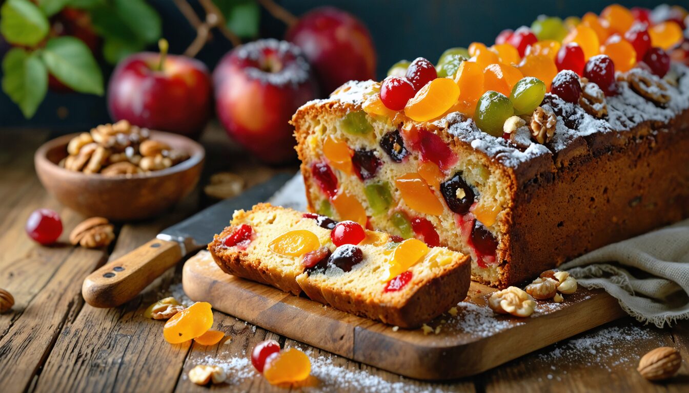 découvrez la recette authentique du cake aux fruits confits de cyril lignac, une gourmandise traditionnelle parfaite pour toutes les occasions.