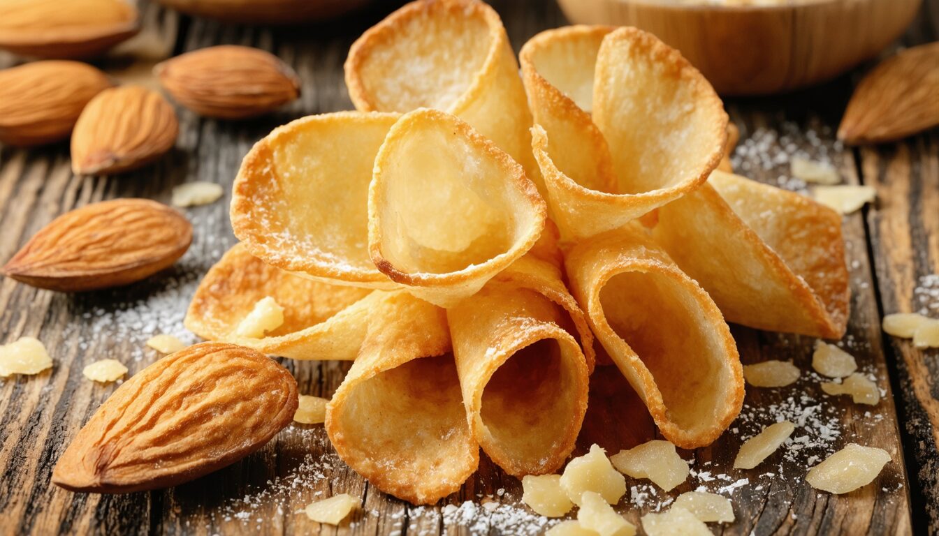 découvrez la recette facile des tuiles aux amandes de cyril lignac pour un dessert croustillant et gourmand, parfait pour toutes vos occasions.