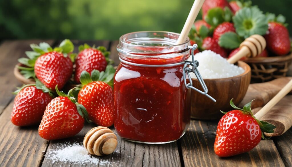 Recette maison : Confiture de fraises sans sucre, douce et saine pour vos papilles