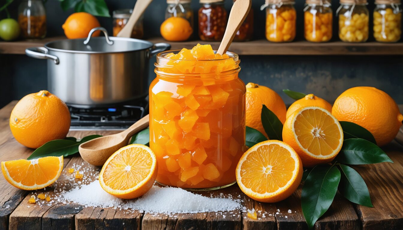 découvrez notre recette traditionnelle de confiture d'orange à l'ancienne, accompagnée de ses variantes savoureuses pour ravir vos papilles.