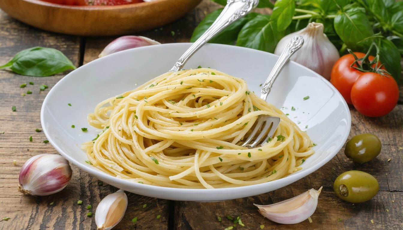 découvrez la recette traditionnelle des spaghetti aglio e olio : un plat italien simple, savoureux et rapide à préparer, parfait pour un repas authentique et délicieux.