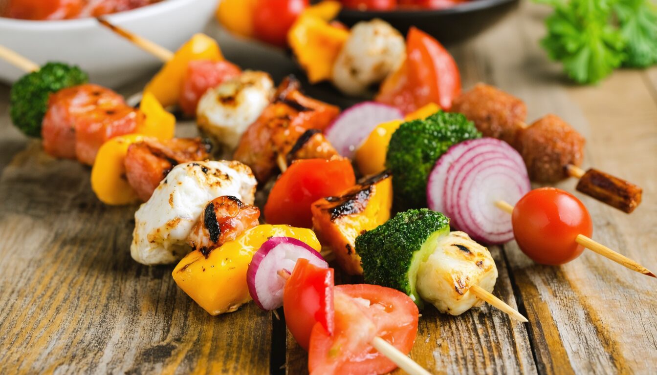 découvrez notre sélection du top 5 des recettes de brochettes apéritives à préparer la veille pour un goût encore plus savoureux et des apéritifs réussis entre amis ou en famille.