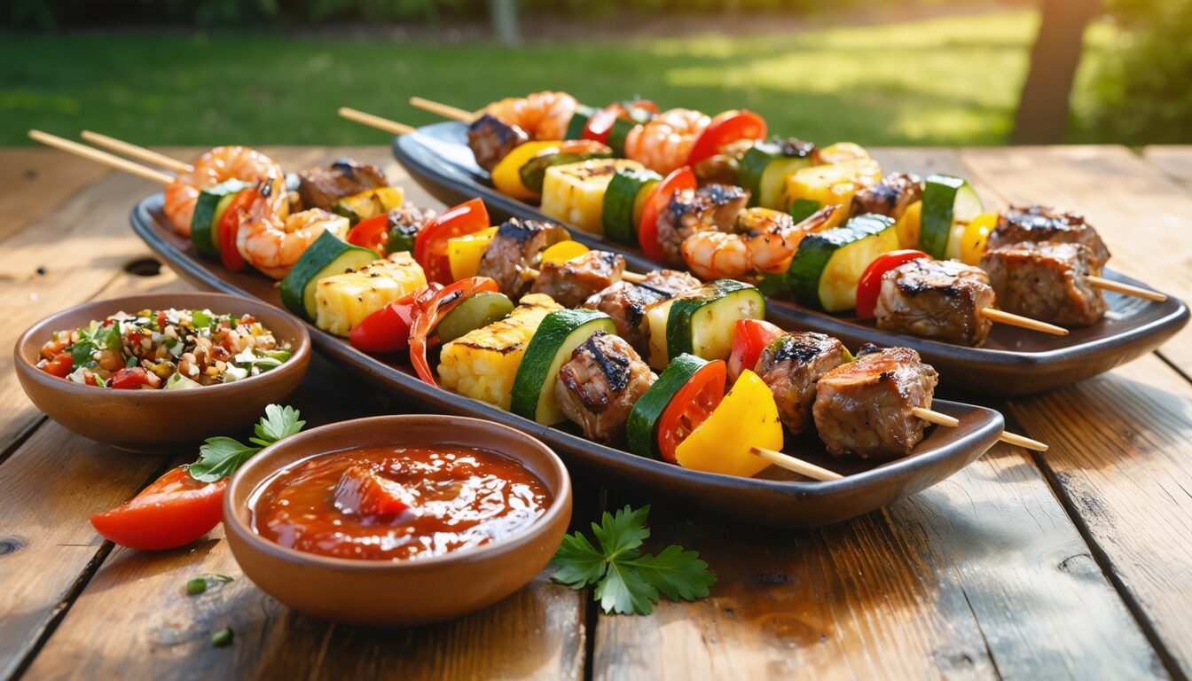 découvrez le top 5 des recettes de brochettes apéritives à préparer la veille pour un goût parfait et des saveurs intensifiées lors de vos repas entre amis.