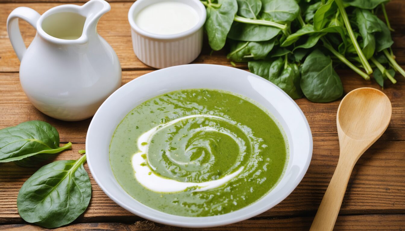 découvrez notre recette express de velouté d'épinards à la crème, une préparation simple et rapide pour savourer un moment de douceur et de gourmandise.