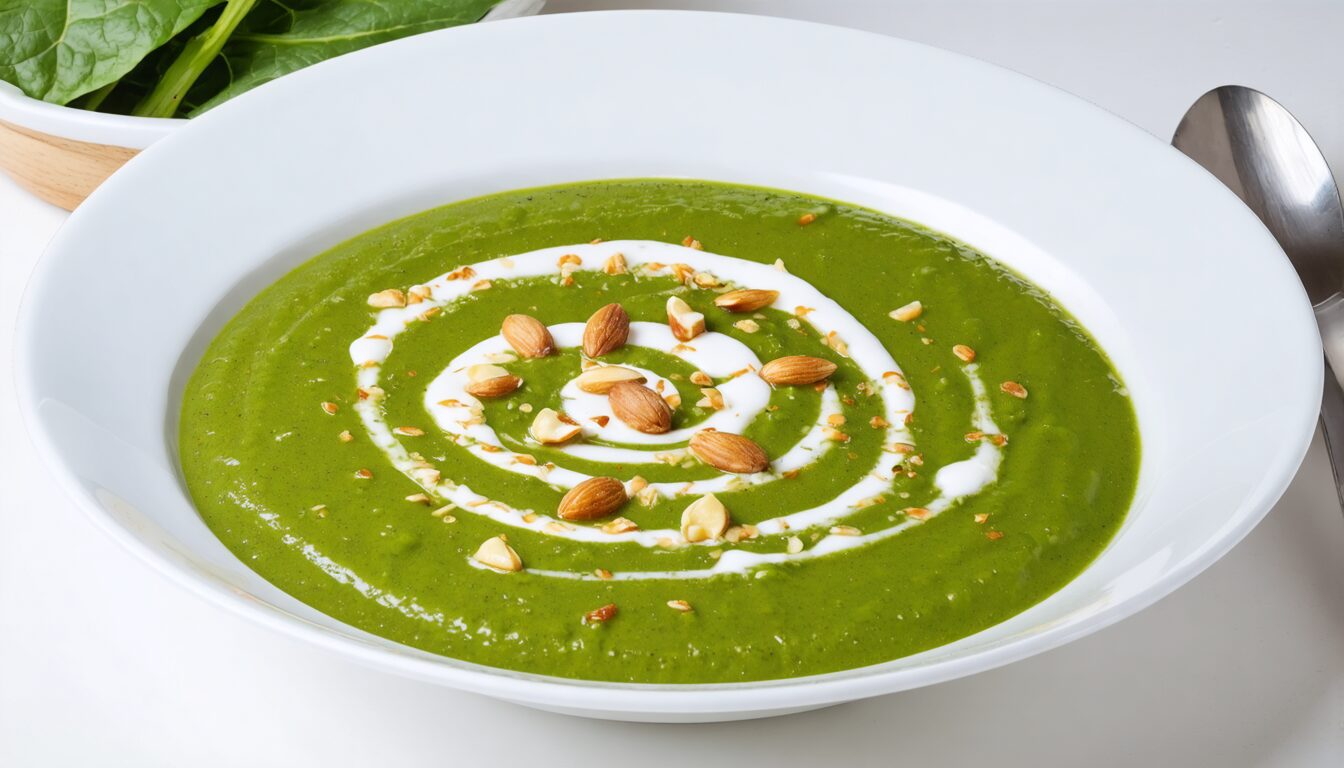 découvrez notre recette express de velouté d'épinards à la crème, parfaite pour un moment de douceur et de gourmandise en toute simplicité.