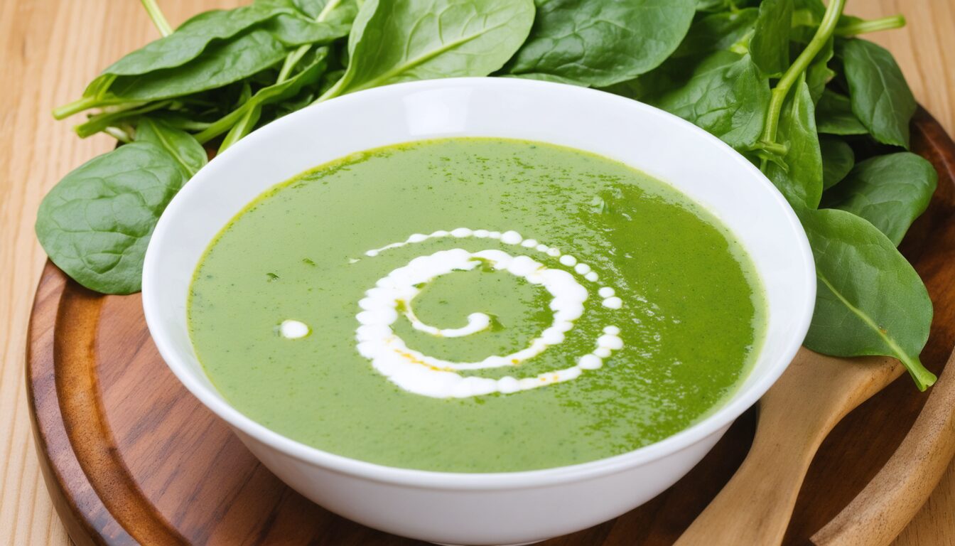 découvrez notre recette express de velouté d'épinards à la crème, un plat délicieux et réconfortant pour un moment de douceur en toute simplicité.