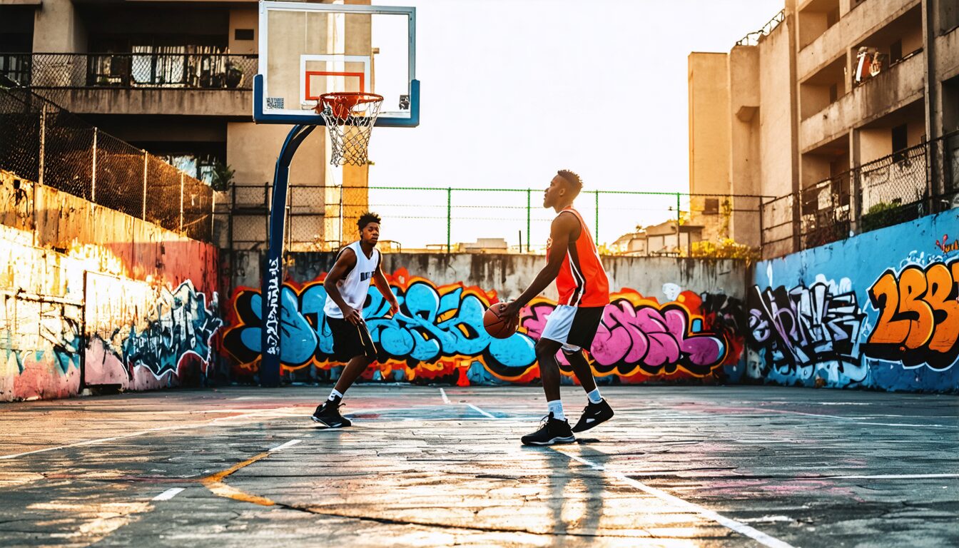 découvrez comment le basketball de rue s'impose comme une icône incontournable de la culture urbaine mondiale, mêlant passion, style et communauté.