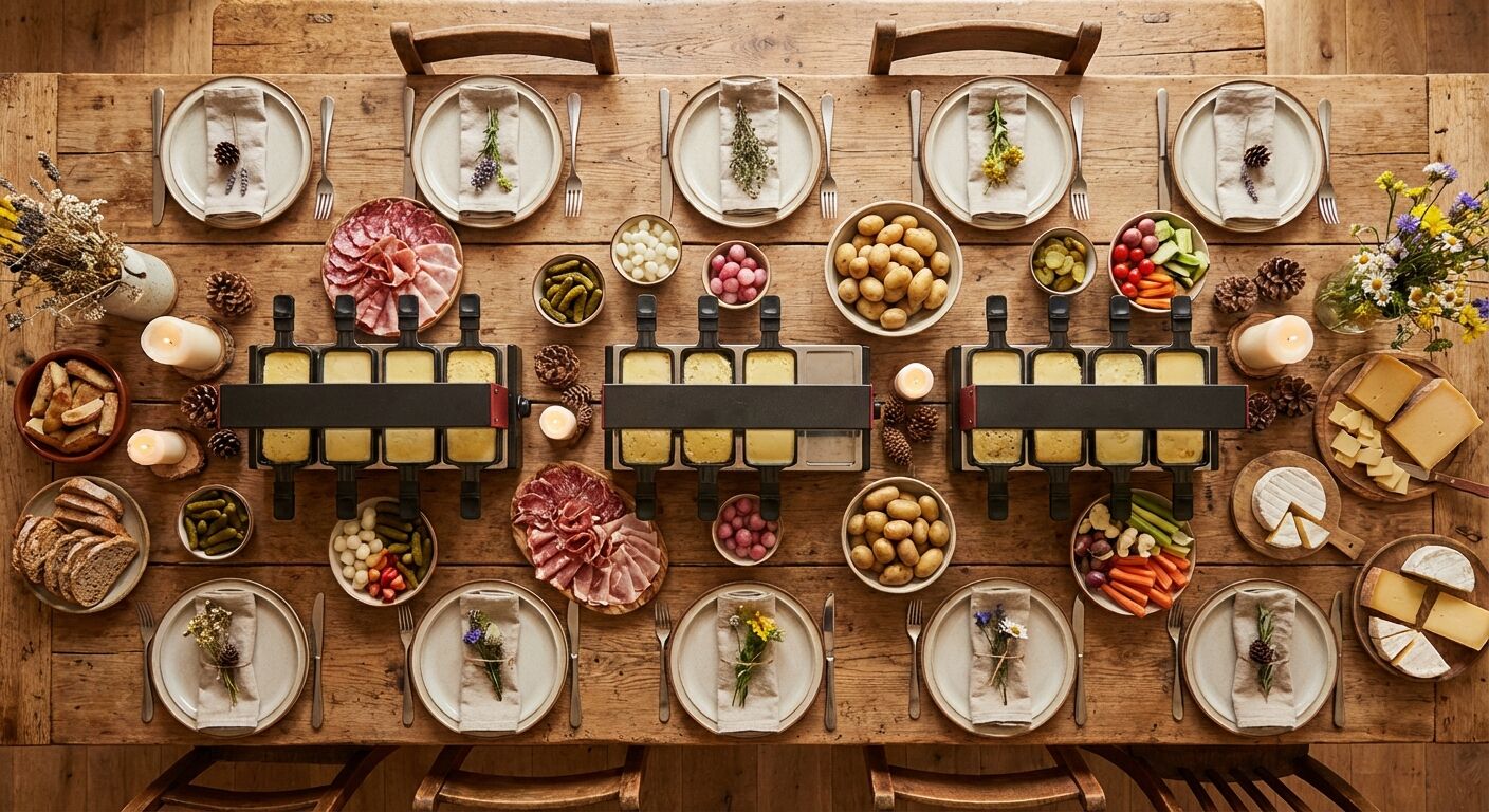 Découvrez la liste de courses complète pour préparer une raclette réussie pour 10 personnes, avec tous les ingrédients indispensables pour un repas convivial et savoureux.