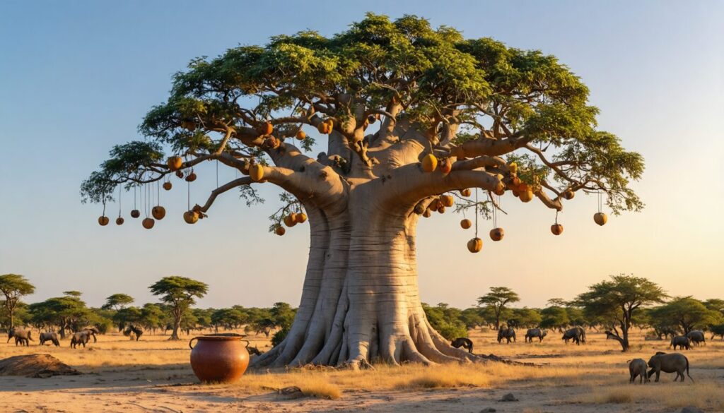 Adansonia digitata : exploration des traits, applications et vertus du baobab africain