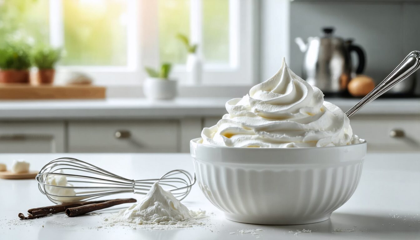 découvrez nos astuces simples pour préparer une crème chantilly maison avec une texture légère et une fermeté parfaite à chaque fois.