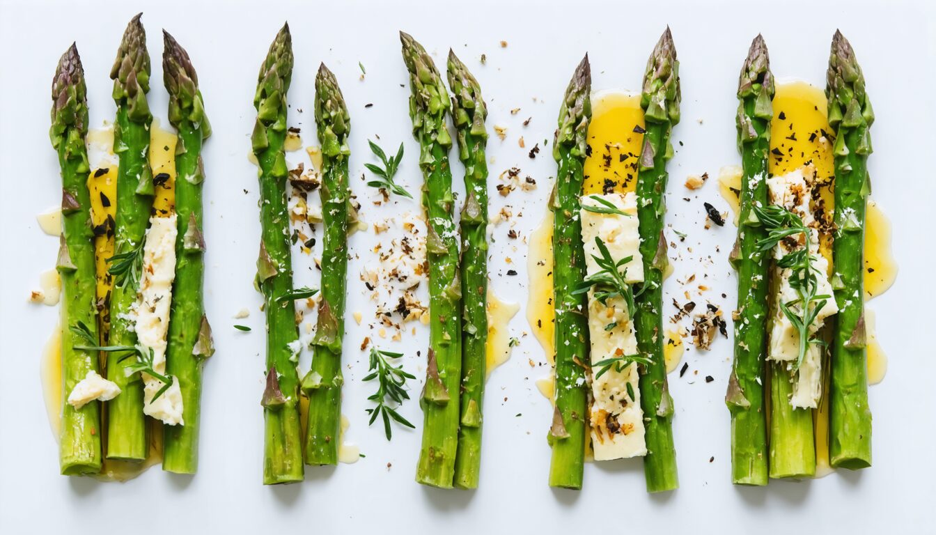 découvrez une recette express et savoureuse d'asperges vertes rôties au four, relevées d'un délicieux parfum de parmesan et de citron vert, idéale pour un plat gourmand et rapide.