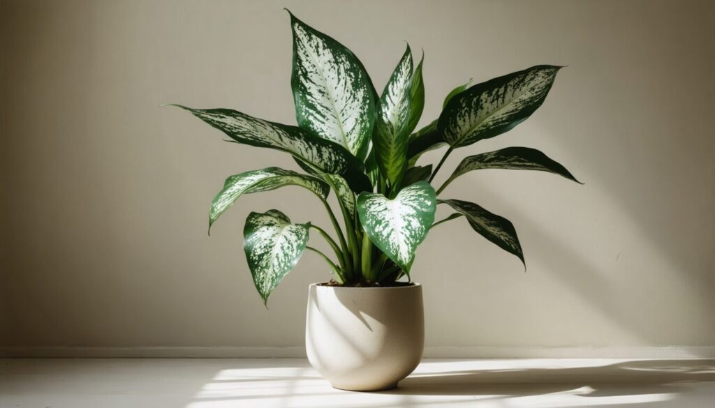 Dieffenbachia seguine : plante d’intérieur à feuilles décoratives et entretien simplifié