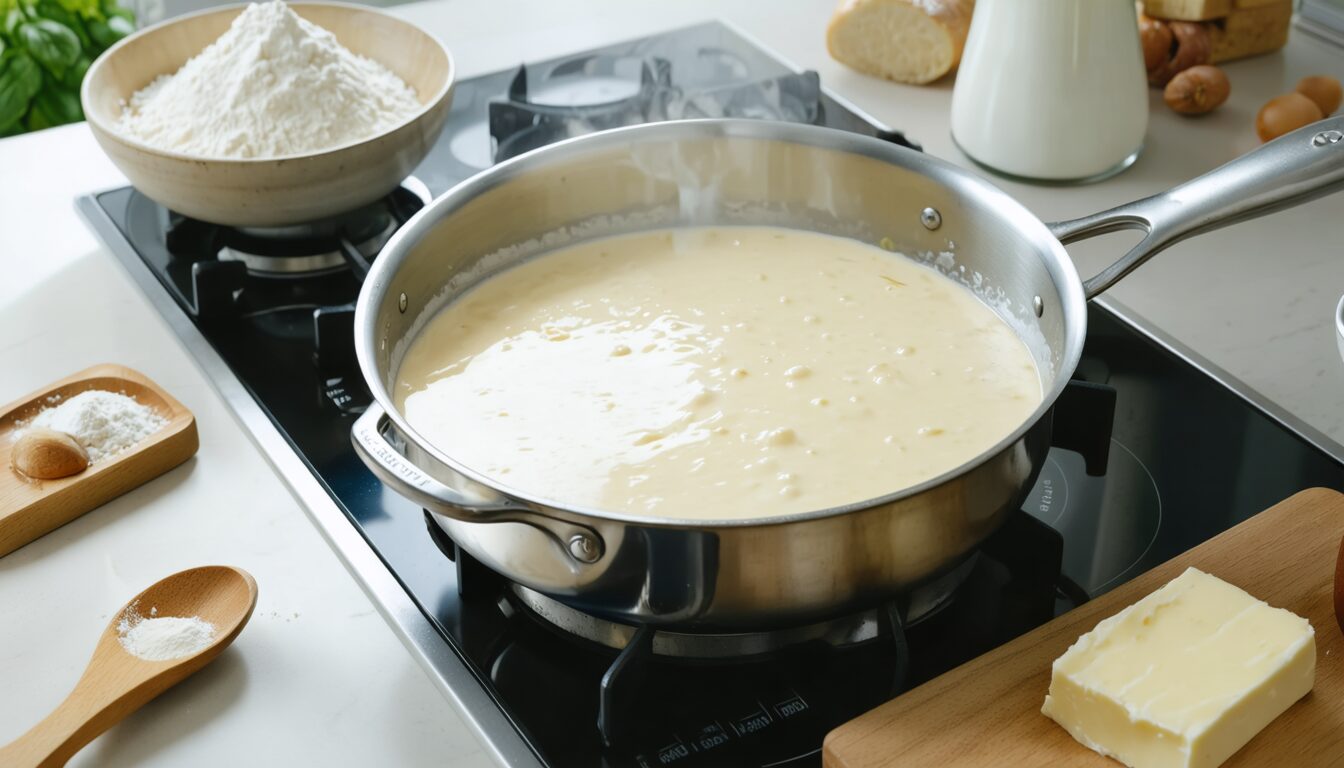 découvrez notre recette simple et rapide de sauce béchamel maison, parfaite pour toutes vos préparations culinaires. facile à réaliser et toujours réussie, elle apportera une touche crémeuse à vos plats.