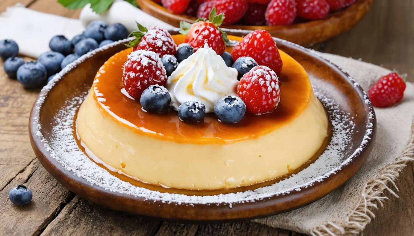 découvrez notre recette traditionnelle du flan aux œufs au four, simple à réaliser et délicieusement savoureuse, idéale pour un dessert maison réussi.