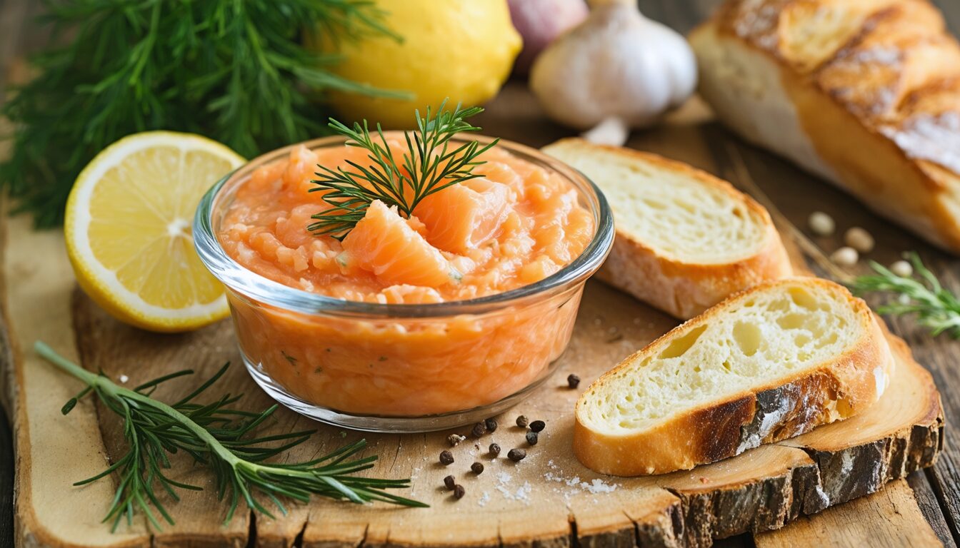 découvrez notre recette express de rillettes de saumon, simple à réaliser et délicieusement gourmande, parfaite pour un apéritif rapide et savoureux.