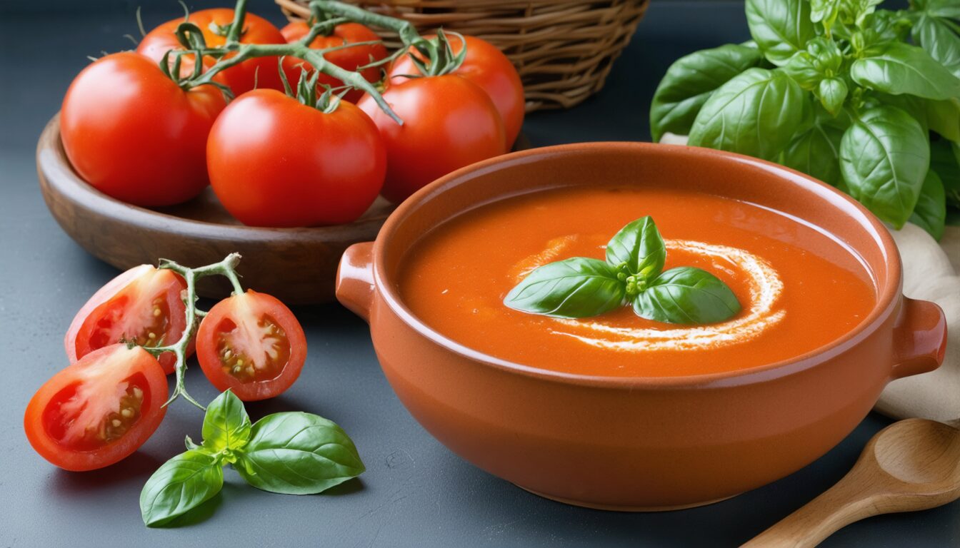 découvrez notre recette maison simple et traditionnelle de soupe de tomates authentique, parfaite pour un repas sain et réconfortant.
