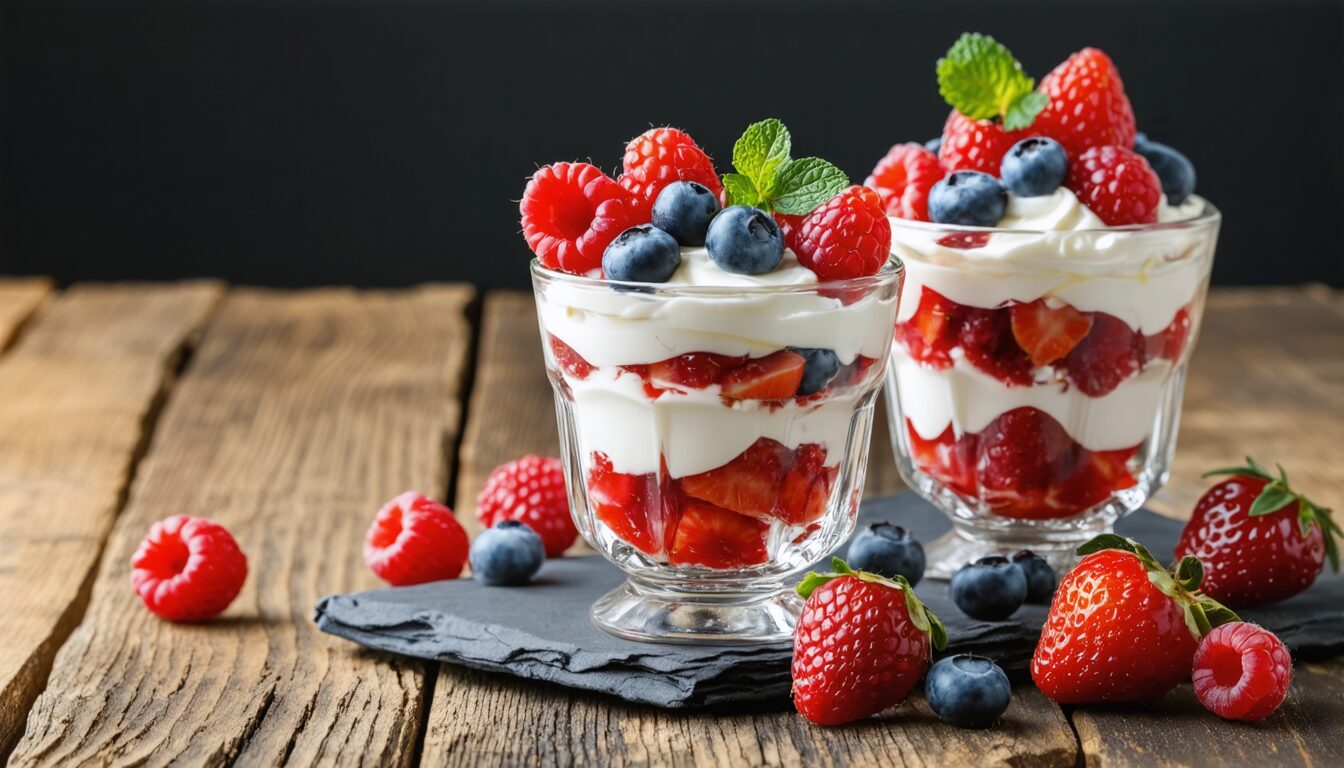découvrez une recette rapide et simple de verrines aux fruits et mascarpone, idéale pour des desserts gourmands et frais à savourer en toute occasion.