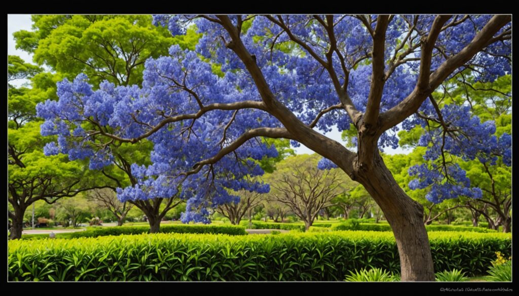 Jacaranda mimosifolia : L’arbre ornemental au feuillage délicat et aux fleurs éclatantes de bleu