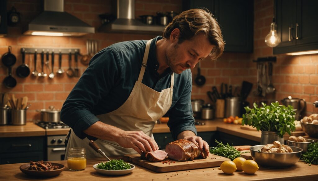 Combien de temps faut-il pour cuire un rôti de porc de 800 g ?