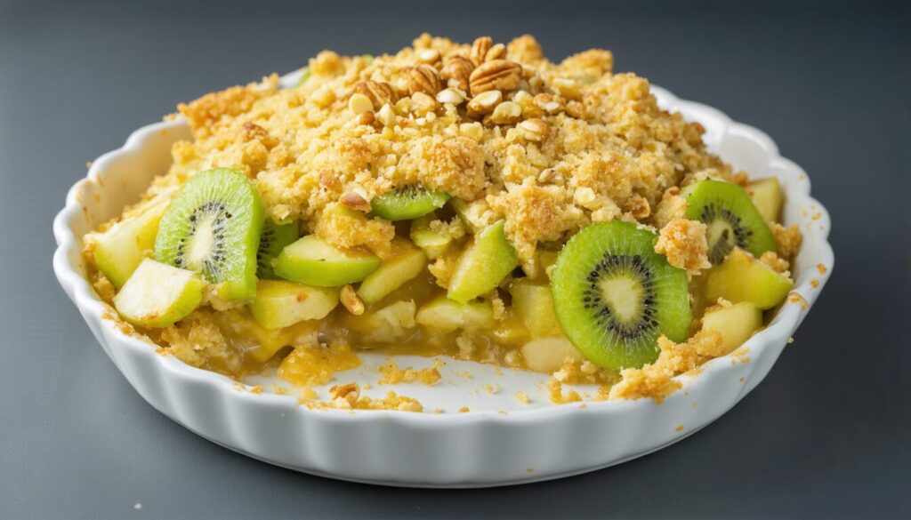 Crumble Maison aux Pommes et Kiwis : La Recette Simple et Savoureuse
