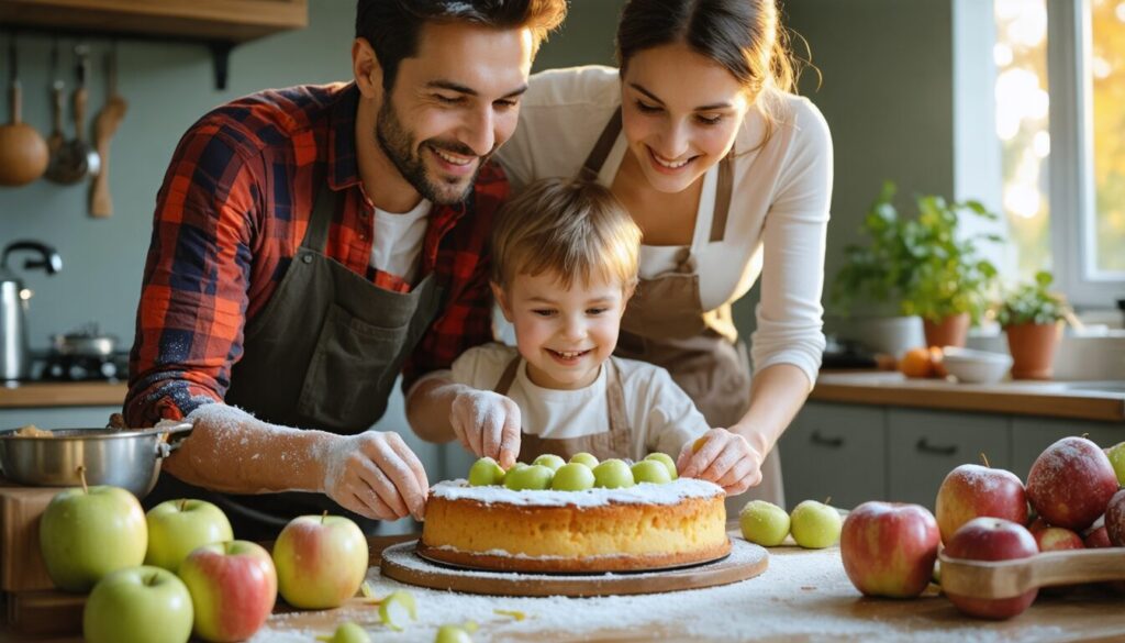 Délice d’Automne : La Recette Facile et Rapide du Gâteau aux Pommes Moelleux de Grand-Mère