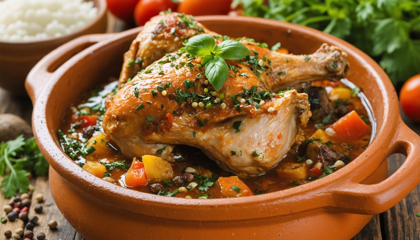 découvrez notre recette simple et authentique de tajine de poulet aux olives et citrons confits, un délice marocain savoureux à préparer facilement chez vous.