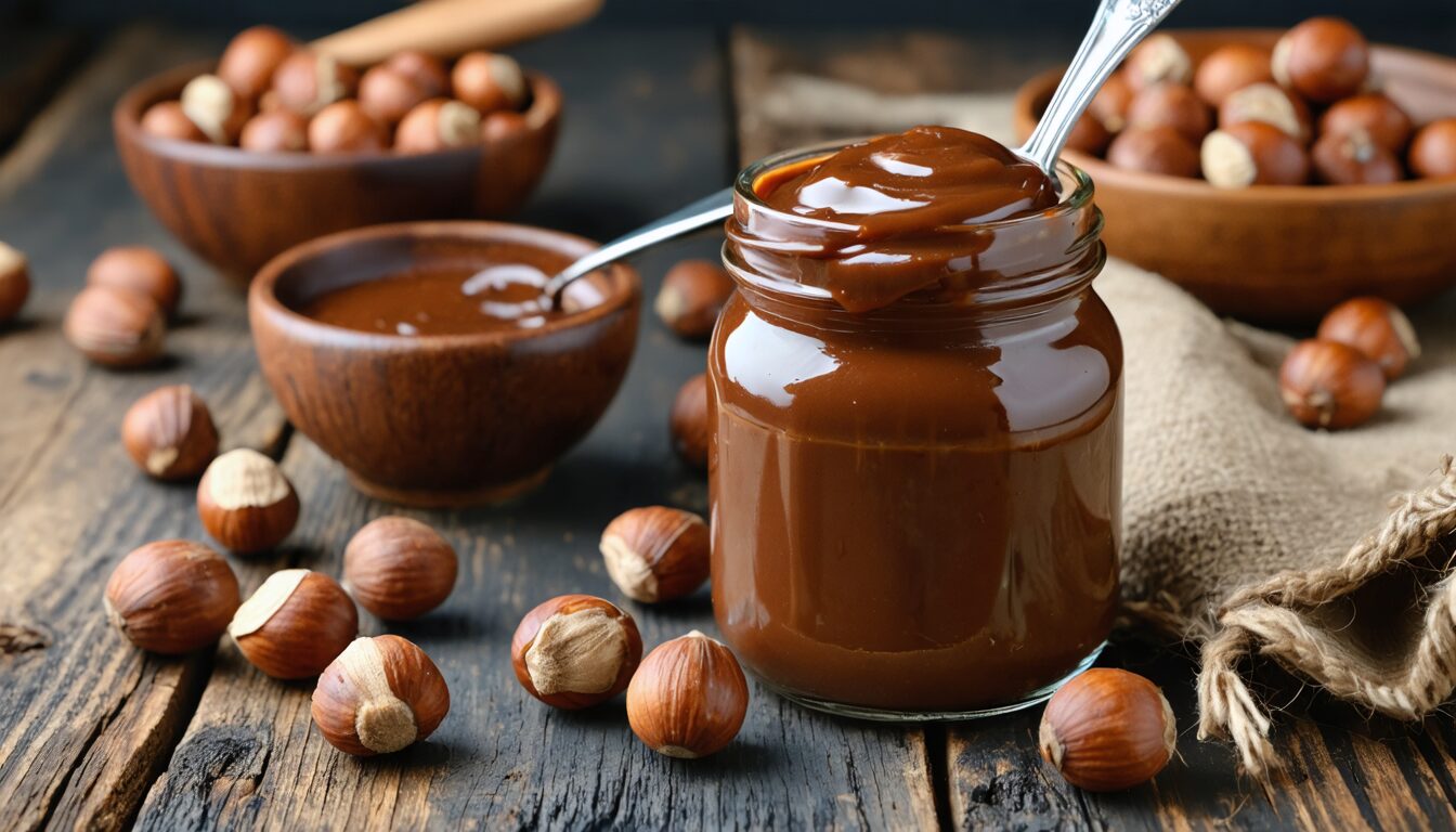 découvrez notre recette simple et gourmande de pâte à tartiner maison au chocolat au lait et noisettes, parfaite pour un moment de plaisir sucré fait maison.