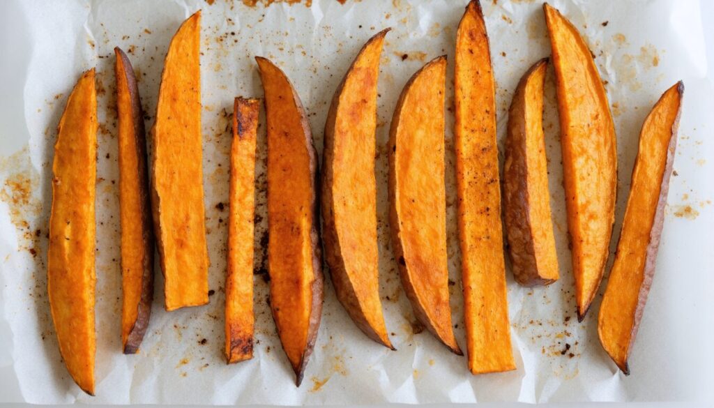 Frites de Patates Douces Croustillantes au Four : La Recette Simple pour un Délice Santé