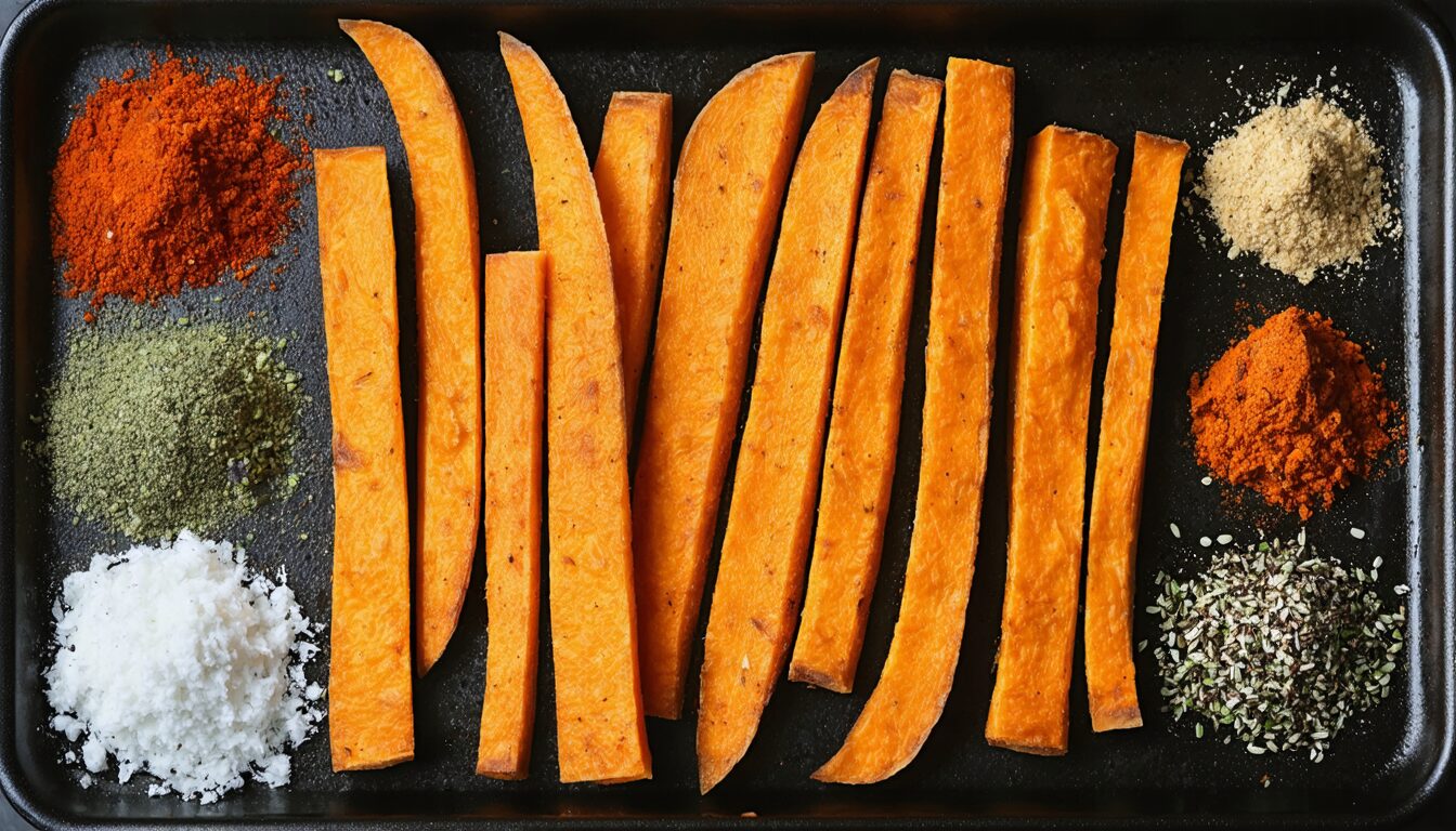 découvrez la recette facile des frites de patates douces croustillantes au four, une alternative saine et savoureuse pour régaler toute la famille.