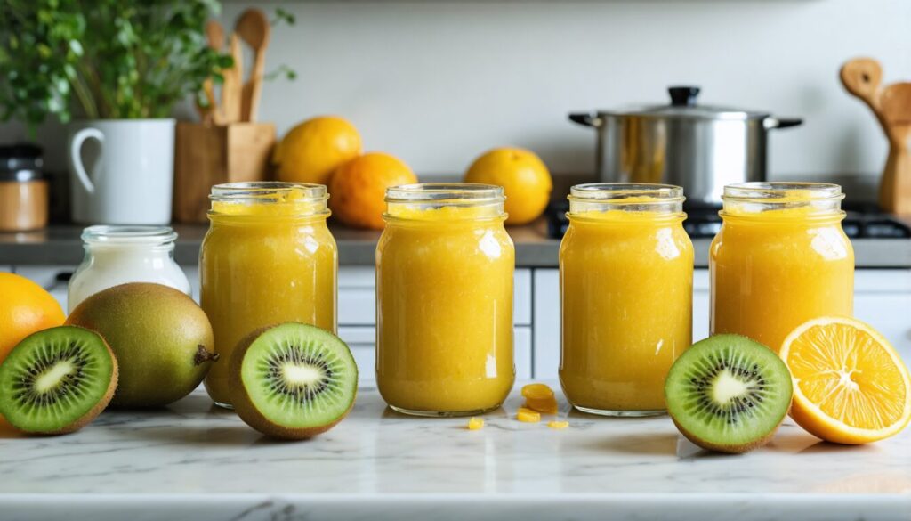 La Recette Authentique de Grand-Mère : Confiture Maison de Kiwi et Mangue Facile à Préparer