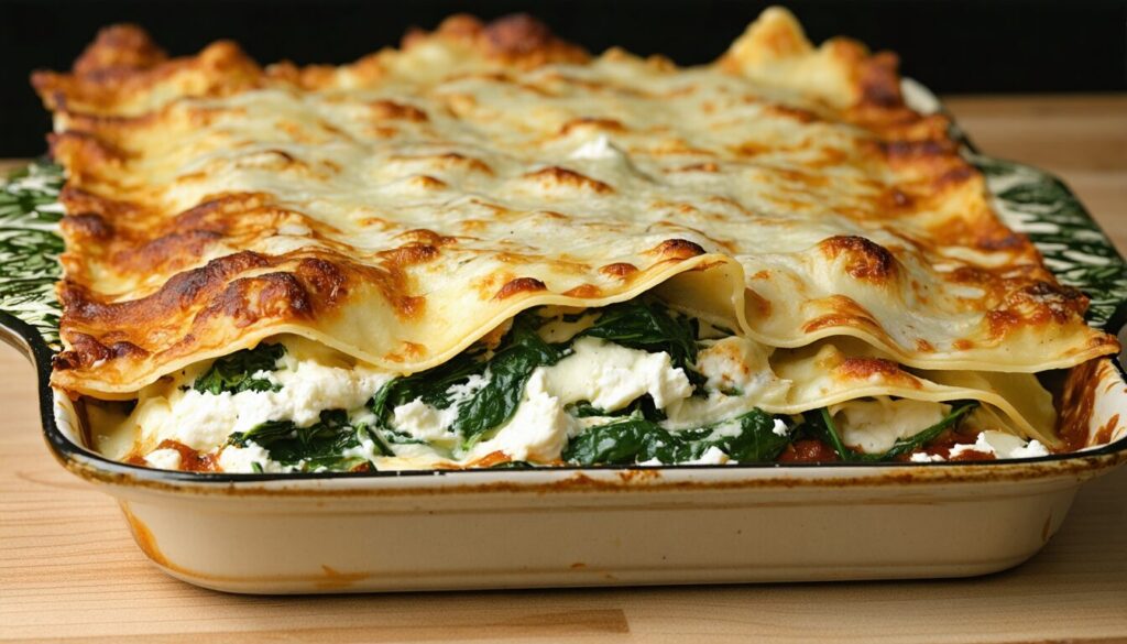 Lasagnes aux épinards et ricotta : gourmandes, végétariennes et fondantes à souhait