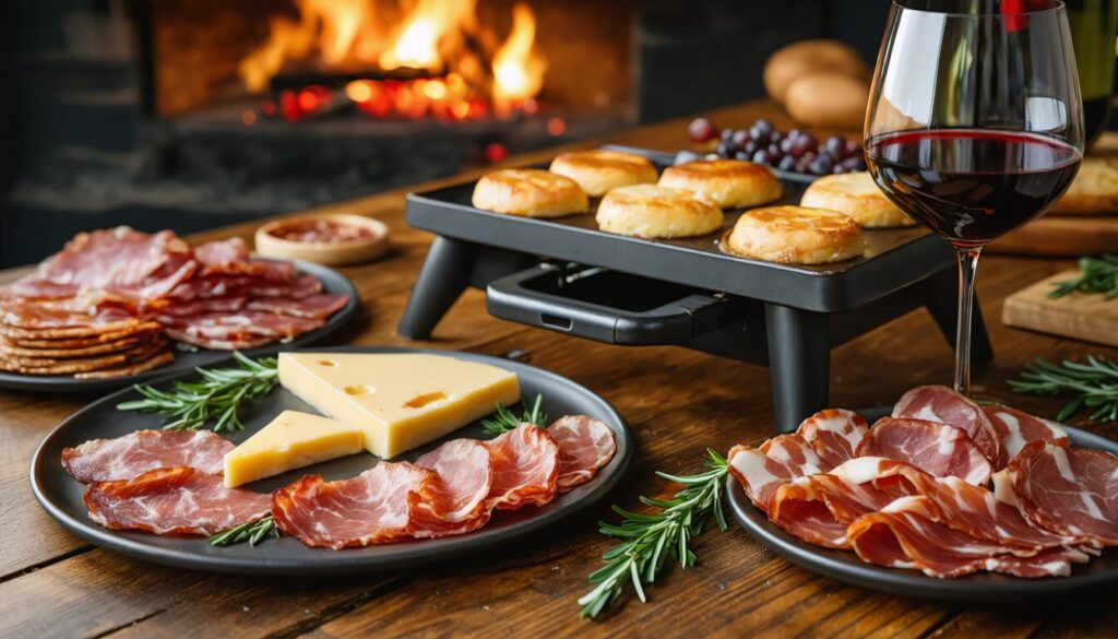 Quel vin rouge choisir pour sublimer une raclette au fromage et à la charcuterie ?