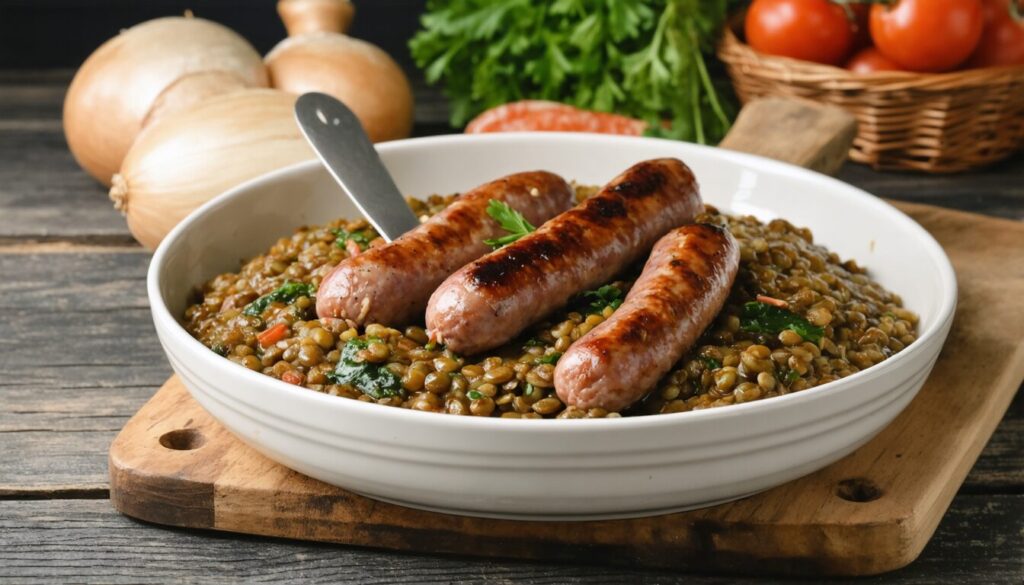 Saucisses et Lentilles : La Recette Traditionnelle de Grand-Mère à Redécouvrir