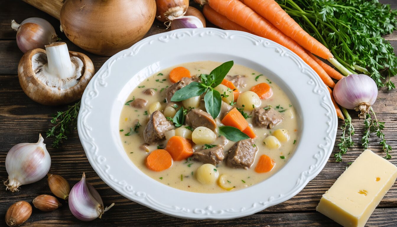 découvrez la recette authentique de la blanquette de veau à l'ancienne, un plat traditionnel plein de secrets et de saveurs pour ravir vos papilles.