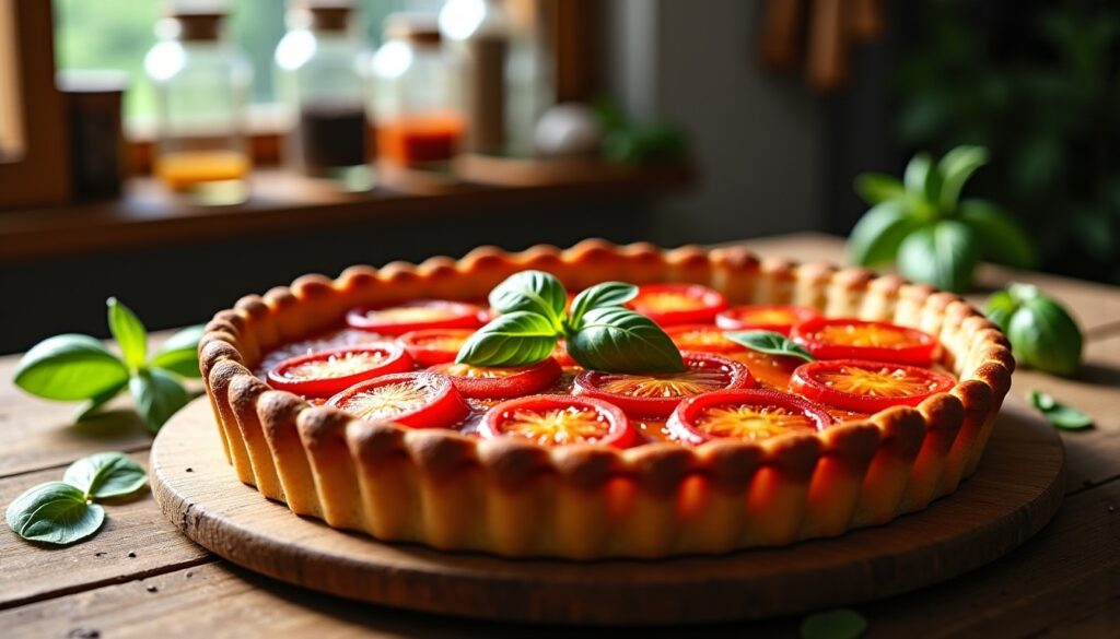 Délice Renversé : Tarte Tatin aux Tomates Fondantes et Caramélisées