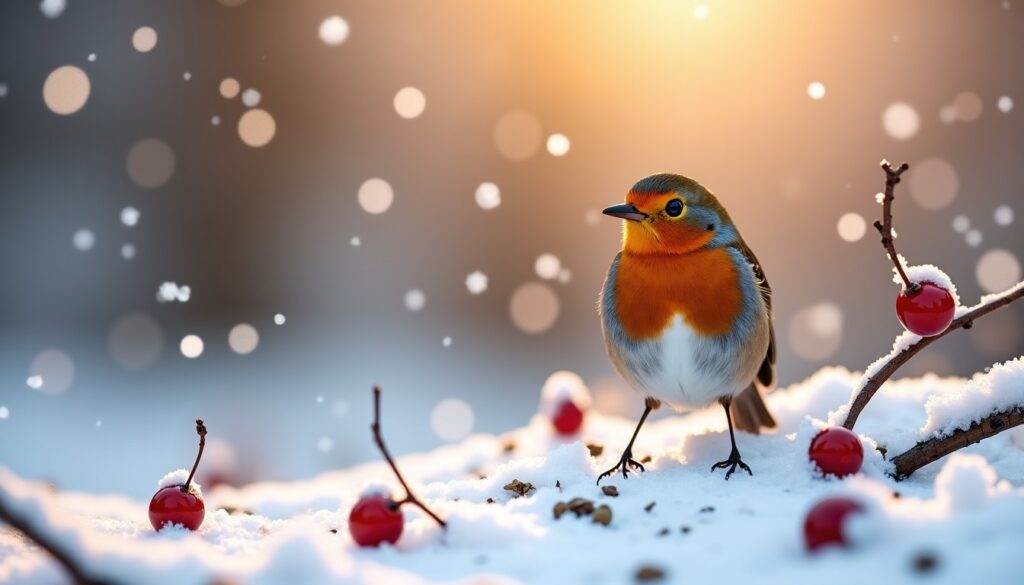 Rouges-gorges : les deux aliments du jardin qui les attirent irrésistiblement cet hiver
