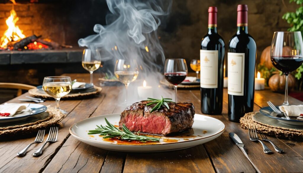 Les accords mets-vins incontournables pour sublimer une côte de bœuf