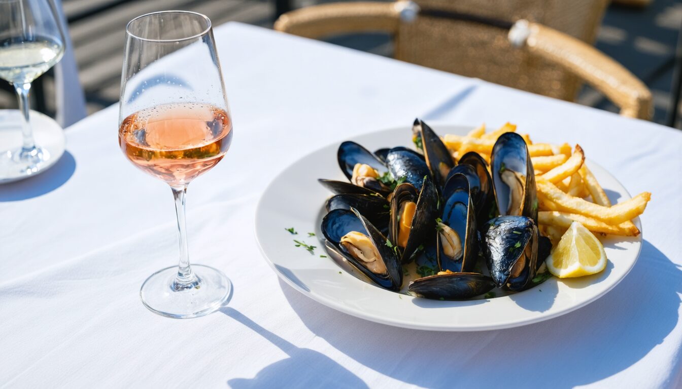 découvrez nos conseils pour choisir le vin parfait qui sublimera votre plat de moules frites, alliant saveurs marines et accords vins idéaux pour un repas réussi.