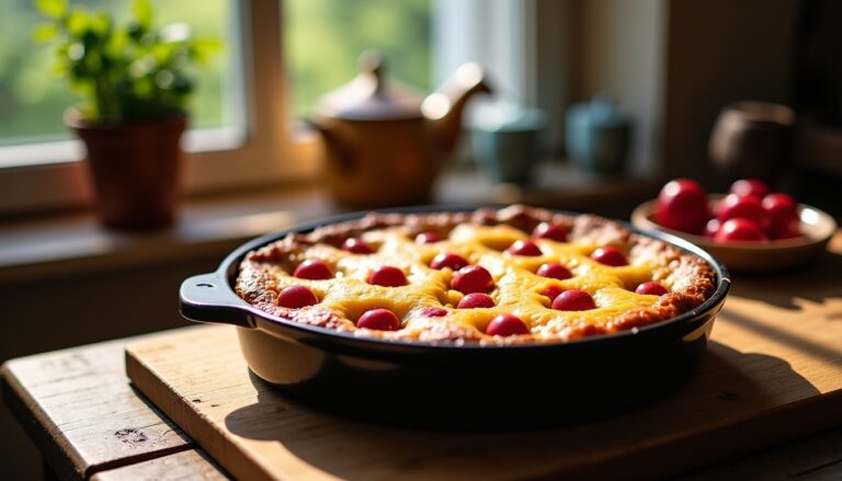 Clafoutis moelleux aux cerises : une recette facile sans sucre ajouté